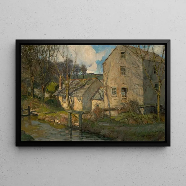 Evans Landing Pittsburgh Pennsylvania - George Gardner Symons — framed artwork on a wall