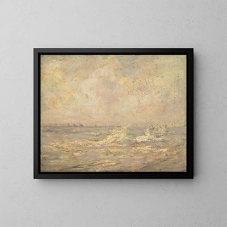 Marine Painting - George Grosvenor Thomas — framed artwork on a wall