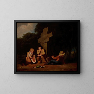 the Flying Watermelon Boys - George H Comegys — framed artwork on a wall