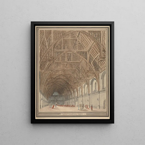 Westminster Hall Painting - George Hawkins — framed artwork on a wall