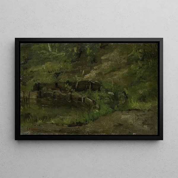 Landscape of the Prairie - George Hendrik Breitner — framed artwork on a wall