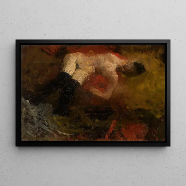 Nude Painting - George Hendrik Breitner — framed artwork on a wall