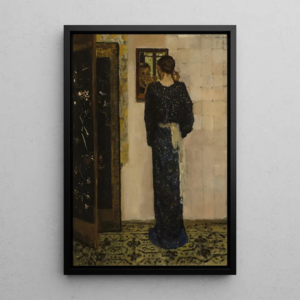 The Earring Loop - George Hendrik Breitner — framed artwork on a wall