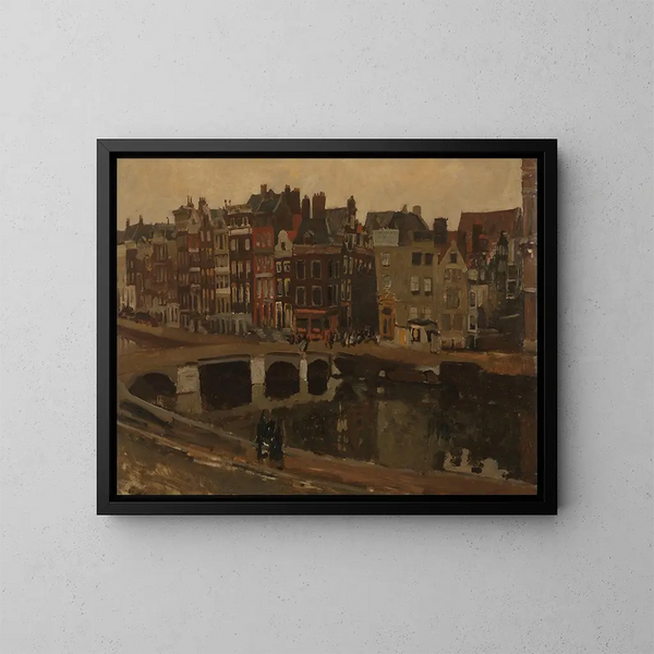 Le Rokin Amsterdam - George Hendrik Breitner — framed artwork on a wall