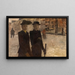Women on the Rokin in Amsterdam - George Hendrik Breitner — framed artwork on a wall