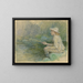 Boy Fishing - George Henry Boughton — framed artwork on a wall