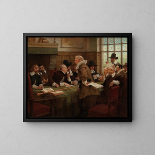 Les Covenants - George Henry Boughton — framed artwork on a wall