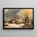 Miles towards Salem - George Henry Durrie — framed artwork on a wall