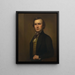 Self-portrait - George Henry Durrie — framed artwork on a wall