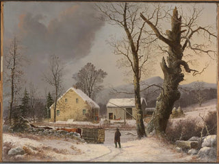 Winter Landscape Painting - George Henry Durrie — artwork view