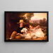Portrait of Two Children - George Henry Harlow — framed artwork on a wall