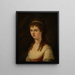 Portrait of a young woman - George Henry Harlow — framed artwork on a wall