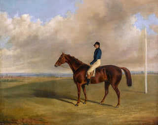 A racehorse with a jockey - George Henry Laporte — artwork view