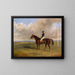 A racehorse with a jockey - George Henry Laporte — framed artwork on a wall