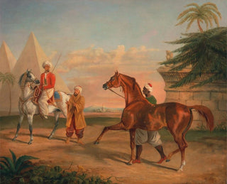 Mamelouk buying an Arabian stallion - George Henry Laporte — artwork view