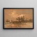 Moonlight in Winter - George Herbert McCord — framed artwork on a wall