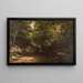 Cascade dans la forêt - George Hetzel — framed artwork on a wall
