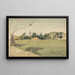 Christ Church depuis les prés - George Hollis — framed artwork on a wall