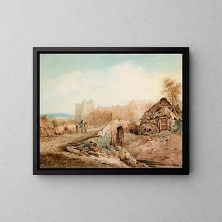 Château de Swords, comté de Dublin - George Holmes — framed artwork on a wall