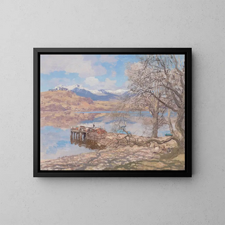 Loch Awe at Portsonachan - George Houston — framed artwork on a wall
