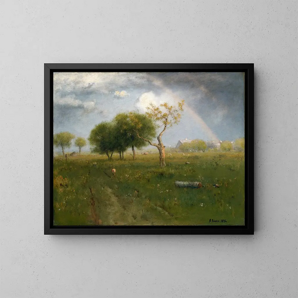 After a Summer Shower - George Inness — framed artwork on a wall