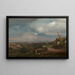 Approaching Storm over the Alban Hills - George Inness — framed artwork on a wall