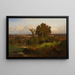 Autumn near Marshfield - George Inness — framed artwork on a wall