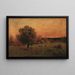 Cows in a field - George Inness — framed artwork on a wall