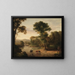 La Traversée du gué - George Inness — framed artwork on a wall