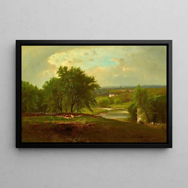 Englewood, New Jersey - George Inness — framed artwork on a wall