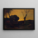 Evening in Medfield, Massachusetts - George Inness — framed artwork on a wall