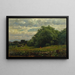 Harvest Time Painting - George Inness — framed artwork on a wall
