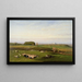 in the Roman countryside - George Inness — framed artwork on a wall