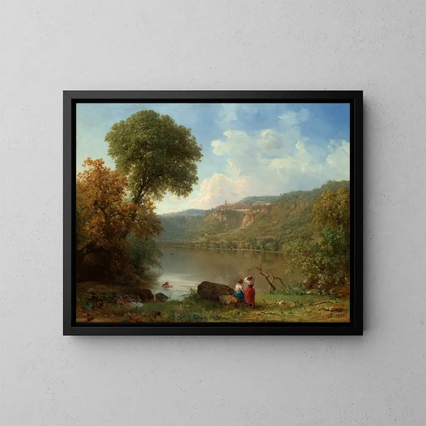 Lac Nemi - George Inness — framed artwork on a wall