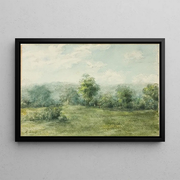 Landscape Painting - George Inness — framed artwork on a wall
