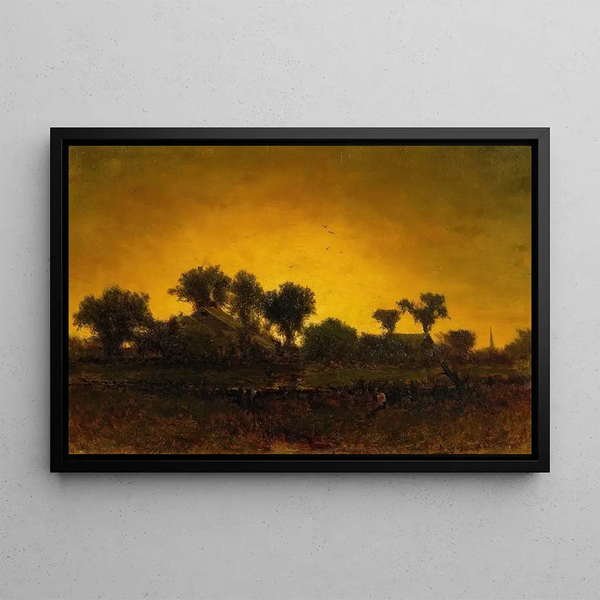 Light of Triumph Painting - George Inness — framed artwork on a wall
