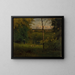 View of the River - George Inness — framed artwork on a wall