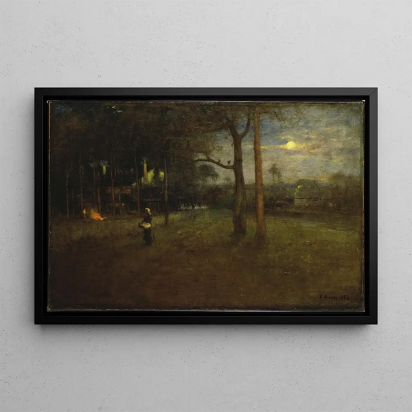 Moonlight, Tarpon Springs - George Inness — framed artwork on a wall