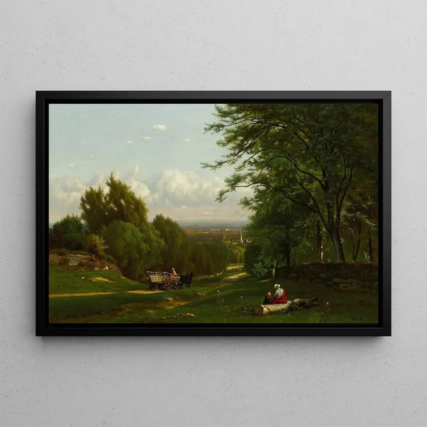 Near Leeds, New York - George Inness — framed artwork on a wall