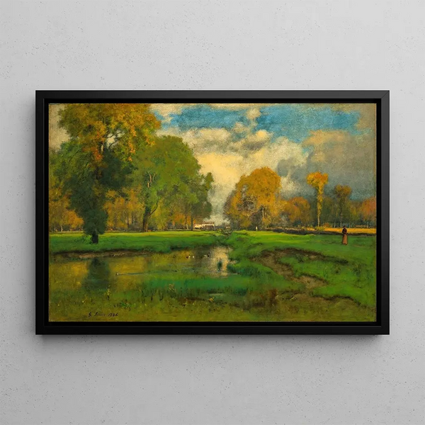 October - George Inness — framed artwork on a wall