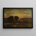 Peace and Abundance - George Inness — framed artwork on a wall