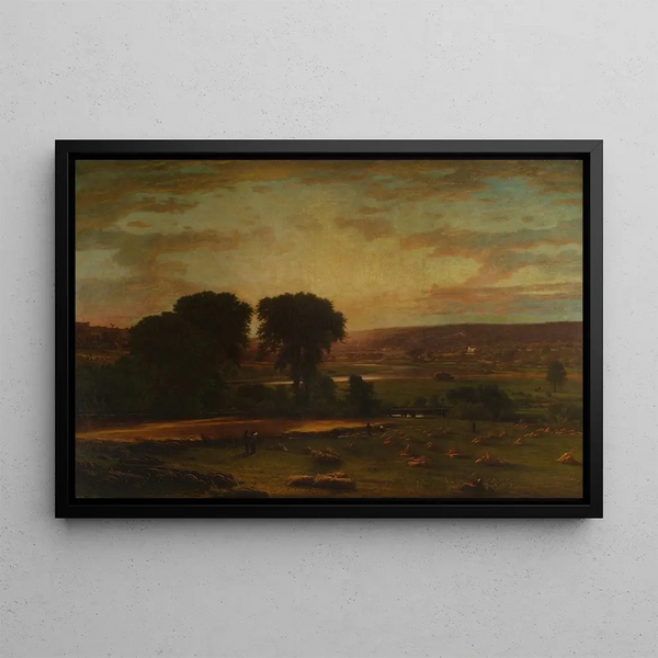 Peace and Abundance - George Inness — framed artwork on a wall