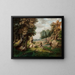 The Dell Rock near the village - George Inness — framed artwork on a wall
