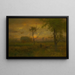 Sunrise Painting - George Inness — framed artwork on a wall