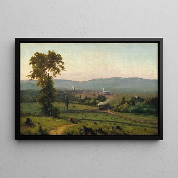 La Vallée de Lackawanna - George Inness — framed artwork on a wall