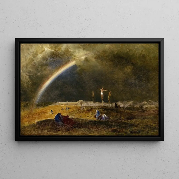 The Triumph at Calvary - George Inness — framed artwork on a wall