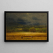 The Wheat Field - George Inness — framed artwork on a wall