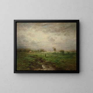 Ruisseau de Tarpon Springs - George Inness Jr — framed artwork on a wall