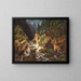 A tumultuous mountain stream - George Jabin — framed artwork on a wall