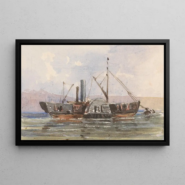 A tugboat - George Jackson — framed artwork on a wall